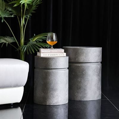 Decorative Outdoor Round Stool - Medium - 39x39x50 CM