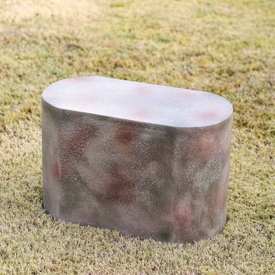 Decorative Outdoor Oval Stool - 60x30x40 CM