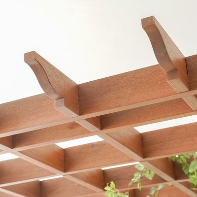 Hiba Wooden Single Slat Pergola - 3x4x2.6 M - AIDH60102