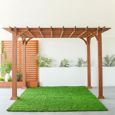 Hiba Wooden Single Slat Pergola - 3x4x2.6 M - AIDH60102