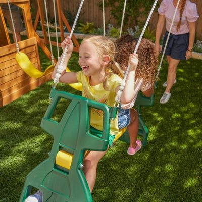 Kidkraft Ridgeview Deluxe Clubhouse Wooden Swing Set / Playset