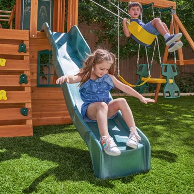 Kidkraft Ridgeview Deluxe Clubhouse Wooden Swing Set / Playset