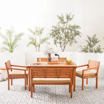 Panamera Wooden Dining Set 6 Seater