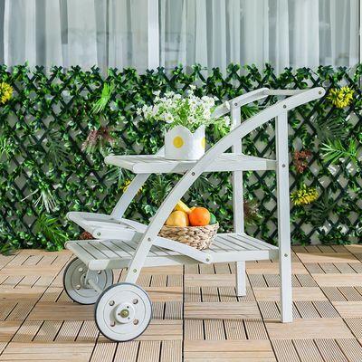 Wooden Serving Trolley