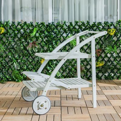 Wooden Serving Trolley
