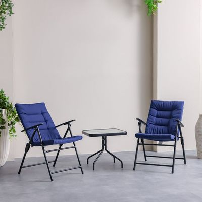 Vista 1 + 2-Seater Balcony Set - Blue