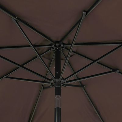 Oasis Umbrella with Tassel without Base - Coffee - 2.7m - With 6-Month Warranty