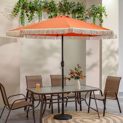 Oasis Umbrella with Tassel w/o base 2.7m - Orange