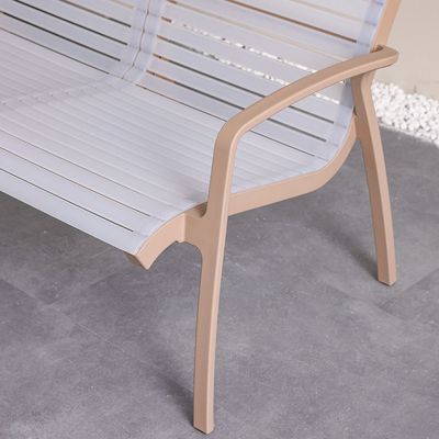 Alaska 2-Seater Plastic Chair - Multi-color - 110x126x83.9 cm