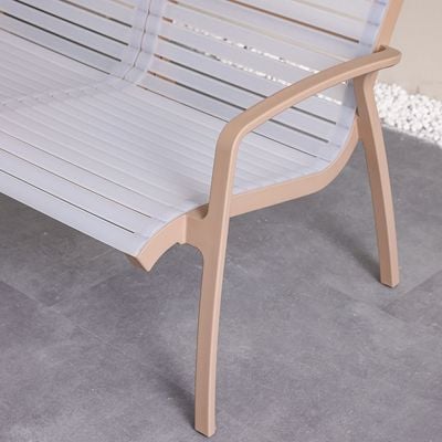 Alaska PP Chair Two Seater - 110X126X83.9 Cm
