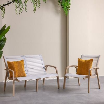 Alaska PP Chair Two Seater - 110X126X83.9 Cm
