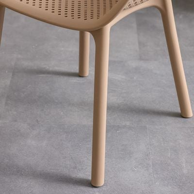 Lana PP Arm Chair With Glassfiber And Uv Protection - Taupe