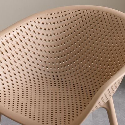 Lana PP Arm Chair With Glassfiber And Uv Protection - Taupe
