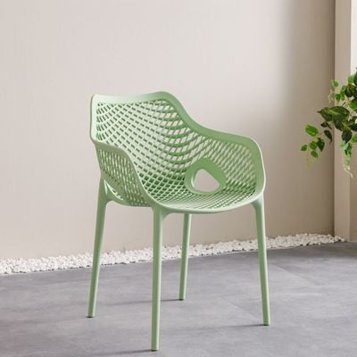 Lara PP Arm Chair With Glassfiber And Uv Protection - Green
