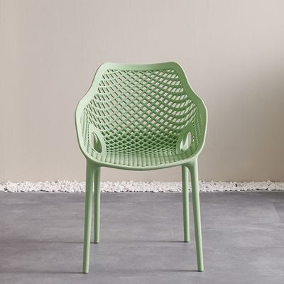 Lara PP Arm Chair With Glassfiber And Uv Protection - Green