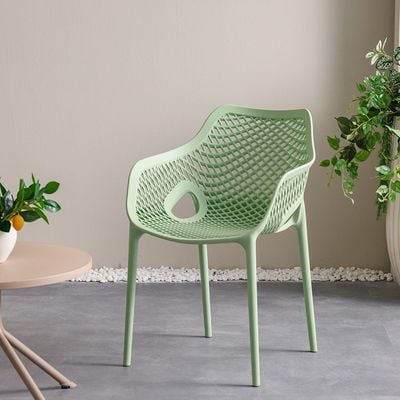 Lara PP Arm Chair With Glassfiber And Uv Protection - Green