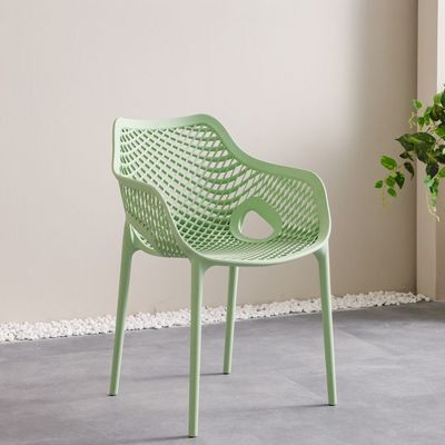 Lara PP Arm Chair With Glassfiber And Uv Protection - Green