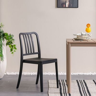 Sara PP Chair With Glassfiber And Uv Protection - Black
