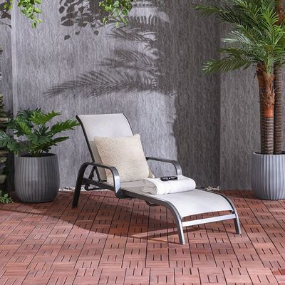 Evita Sun Lounger - Grey