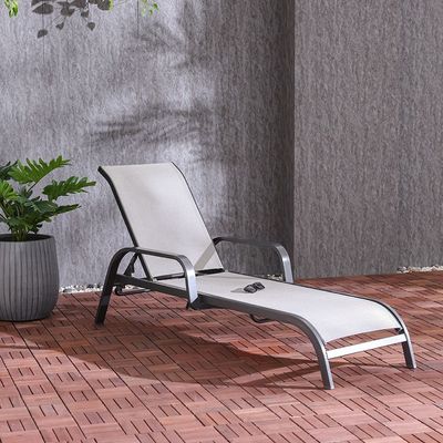 Evita Sun Lounger - Grey