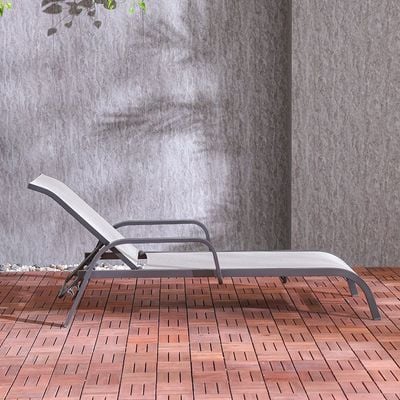 Evita Sun Lounger - Grey