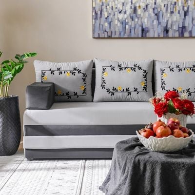 Arabian Majlis 2+2 Seater Sofa Set - Grey