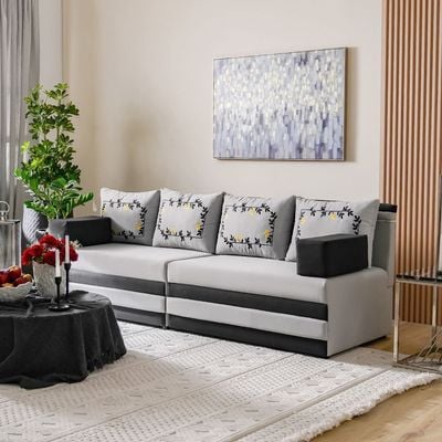 Arabian Majlis 2+2 Seater Sofa Set - Grey