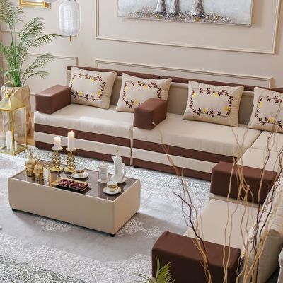 طاولة قهوة مجلس – بني