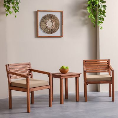 Coral Wooden Balcony Set 2+1
