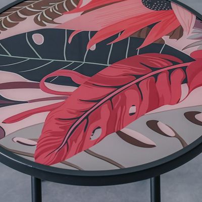 Flora Side Table - Blush Tropics