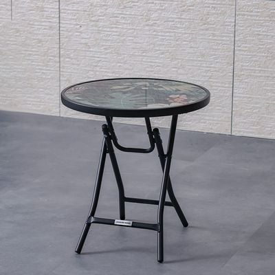Flora Side Table - Midnight Jungle 