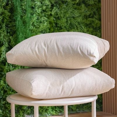 Santa Cruz 5-Seater Aluminum Rope Sofa Set with 2 Tables - Beige - With 1-Year Warranty
