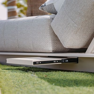 Deluxe Sun Lounger - Champagne - With 2-Year Warranty
