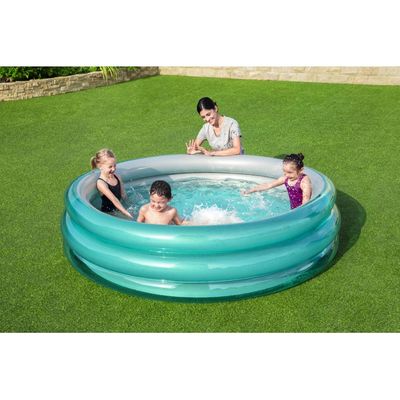 Bway Big Metallic 3-Ring Pool 201X53    
