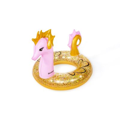 Bway Swim Ring Gliter Seahorse 115X104Cm