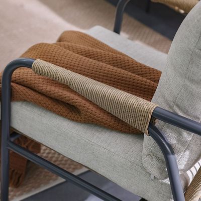 Solis 5-Seater Sofa Set +1 Table-Beige/Brown/Black-With 2-Year Warranty