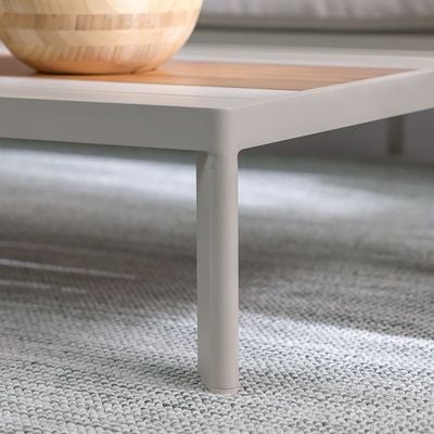 Vienna 5-Seater Sofa Set with Coffee Table-Beige/Apricot/Teak-With 2-Year Warranty-By Ziantti