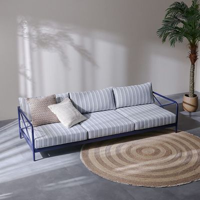 Kennet 3-Seater Sofa - Dark Navy/Blue - With 1-Year Warranty