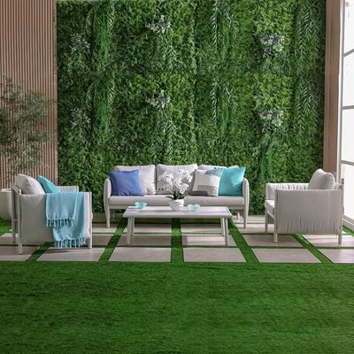 Divine 5-Seater Sofa Set with Coffee Table-Light Grey/Apricot-With 2-Year Warranty