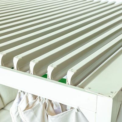 تيرا مظلة مع ستائر - مشمشي - مع ضمان لمدة سنتين