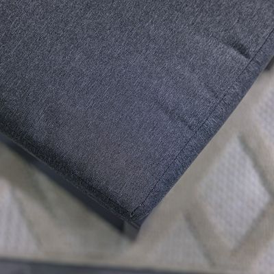 Ethen 7 Seater Sofa Set- Dark Grey/Black - With 1-Year Warranty 