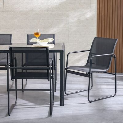 Sable 1+ 6-Seater Dining Set - Black
