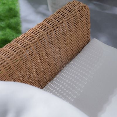 Santiago 5-Seater Rattan Sofa Set + Coffee Table-Brown/White-With 2-Year Warranty-By Ziantti