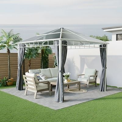 Deora Gazebo - White - 3x3 M - With 1-Year Warranty 
