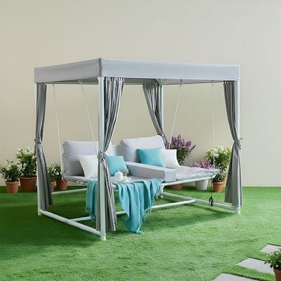 Ellora Daybed Cum Swing - White & Grey