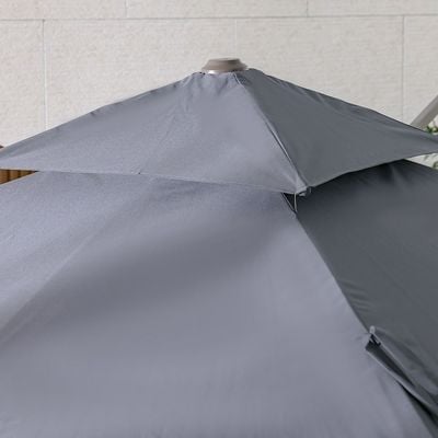 Alina Umbrella With Base - Grey