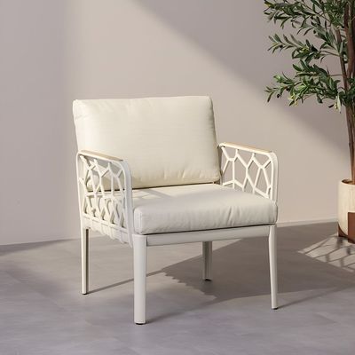 Ruby Plastic Chair - Beige - With 1-Year Warranty