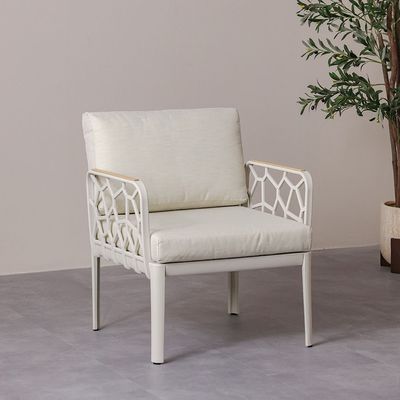 Ruby Plastic Chair - Beige - With 1-Year Warranty
