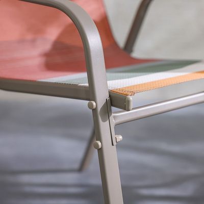 Mabel 1 + 2-Seater Balcony Set - Taupe/Pink - With 6-month Warranty