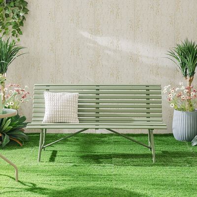 Olivia 3-Seater Park Bench - Military Green - With 1-Year Warranty